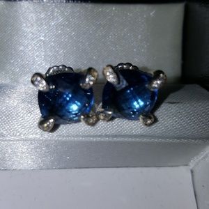 David Yurman Petite Albion wth Blue Topaz